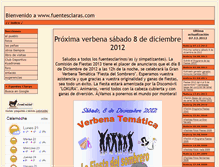 Tablet Screenshot of fuentesclaras.com